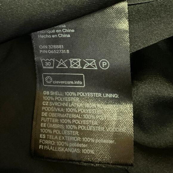 H&M Women's Black White Silky Satin Pleated Elastic Waist Midi A-Line Skirt 14 - Picture 6 of 6